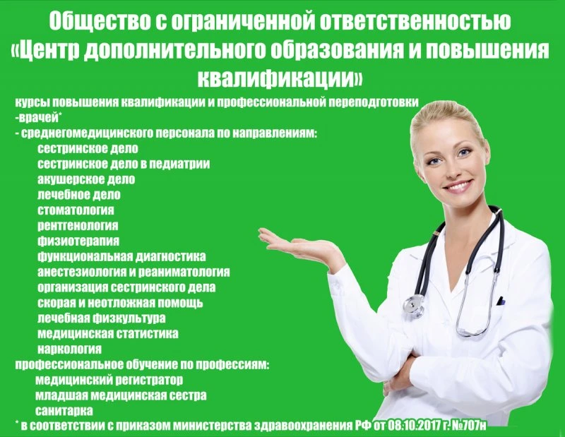 Центр дополнительного образования и повышения квалификации медработников
