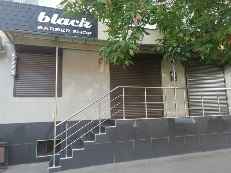 Black barber shop center