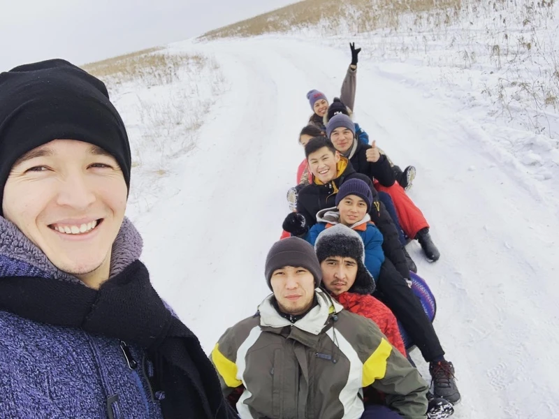 It was an amazing time, that we had an ice-rink in Kainazar.