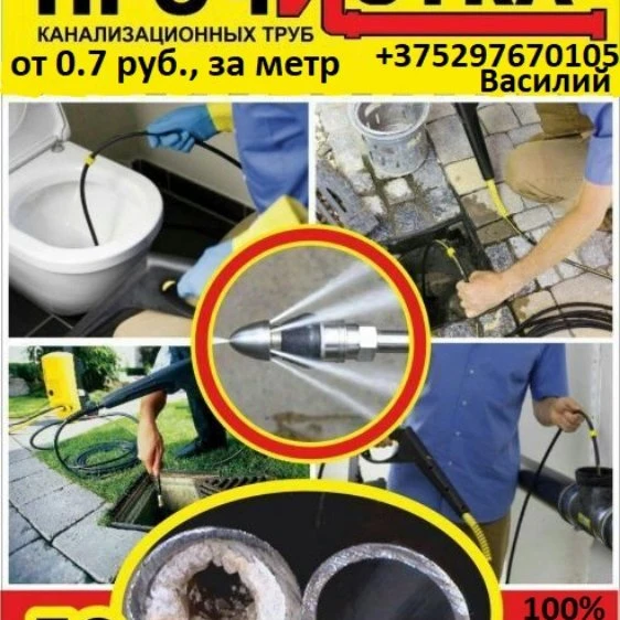 Гидродинамическая прочистка канализации