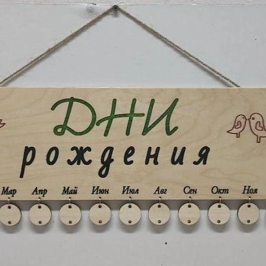 Календарь Дни рождения 
