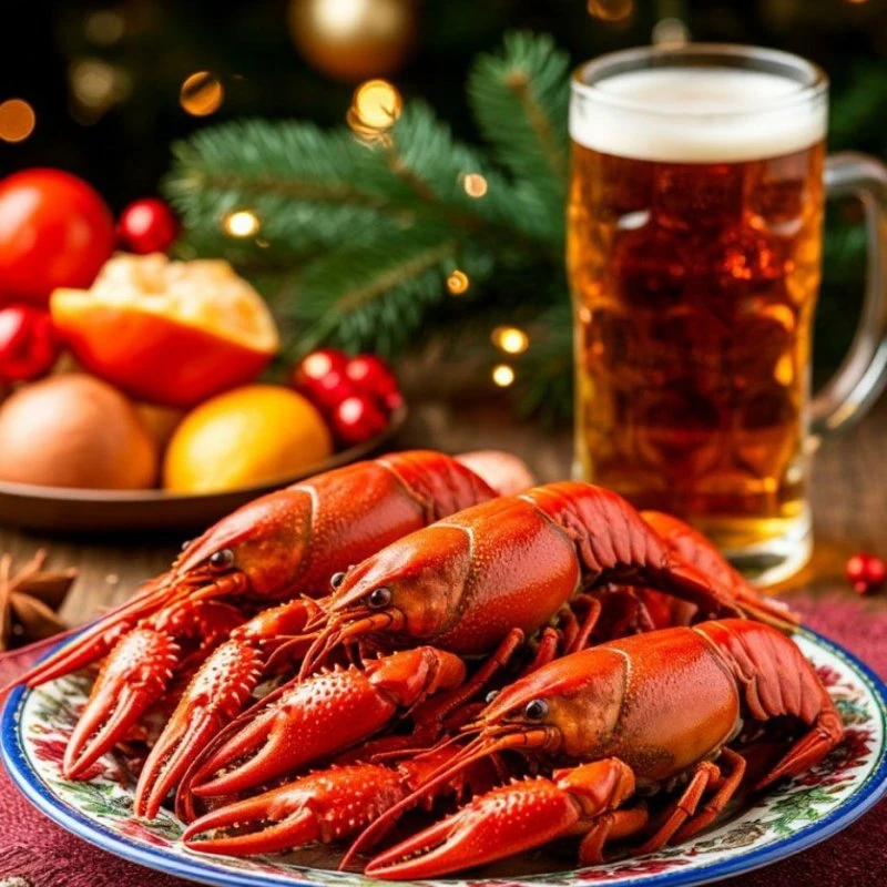 Ну какие новогодние праздники без раков и пива? 🍺🦞