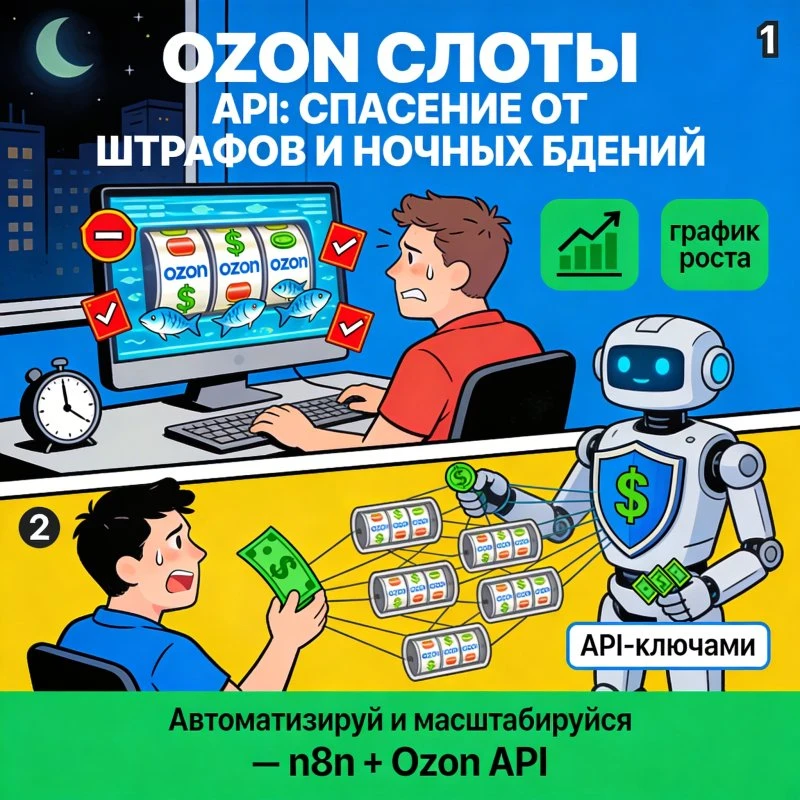 Ozon слоты API — бронирование без ботов