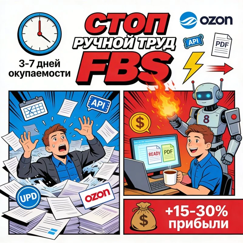 Ozon /v2/posting/fbs/list → PDF