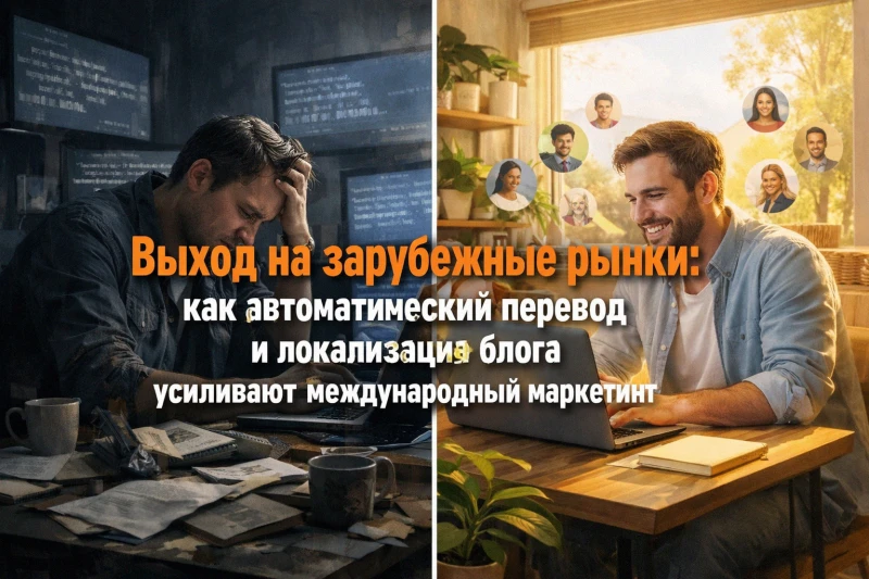 Выход на зарубежные рынки: как автоматический перевод и локализация блога усиливают международный маркетинг