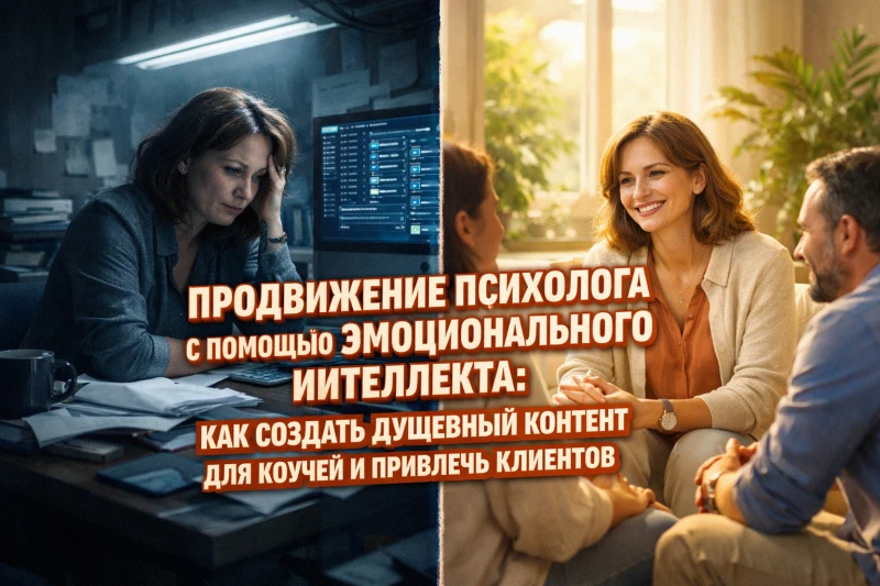 Продвижение психолога с помощью эмоционального интеллекта: как создать душевный контент для коучей и привлечь клиентов