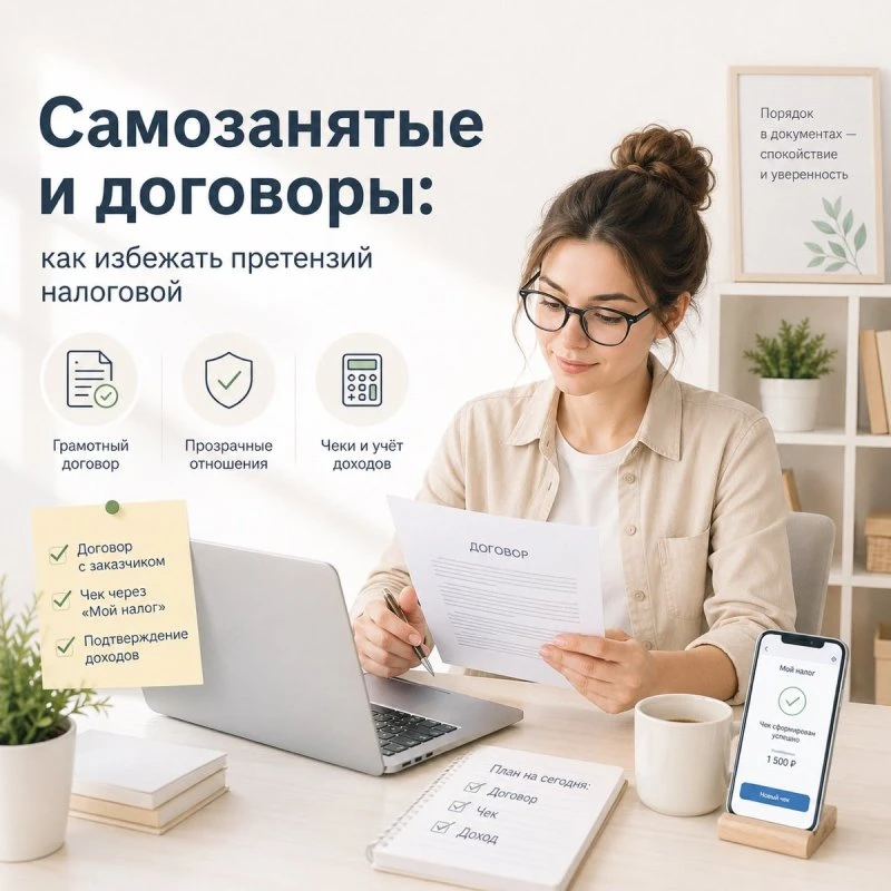 Самозанятые и договоры: как избежать претензий налоговой