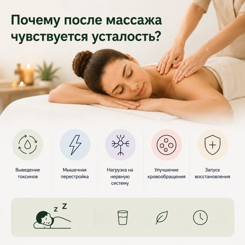 Почему после массажа иногда чувствуется усталость