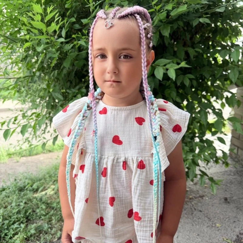 Боксёрские косы для детей — это не только красиво, но и очень удобно. 🌸